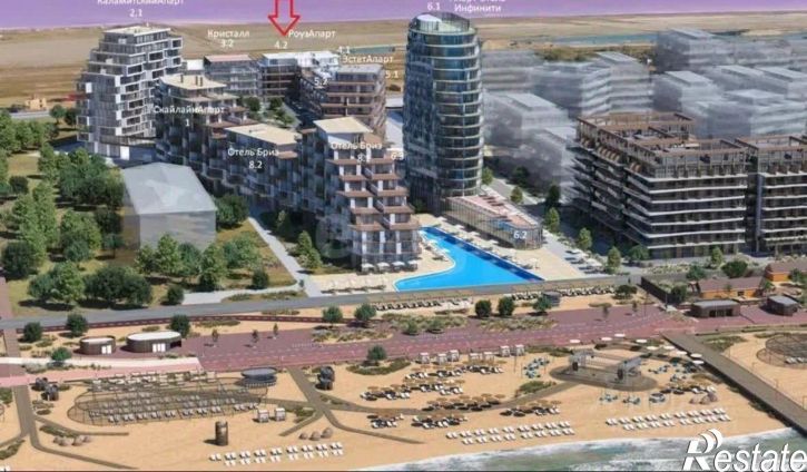 1-комн квартира в новом доме Сакский район