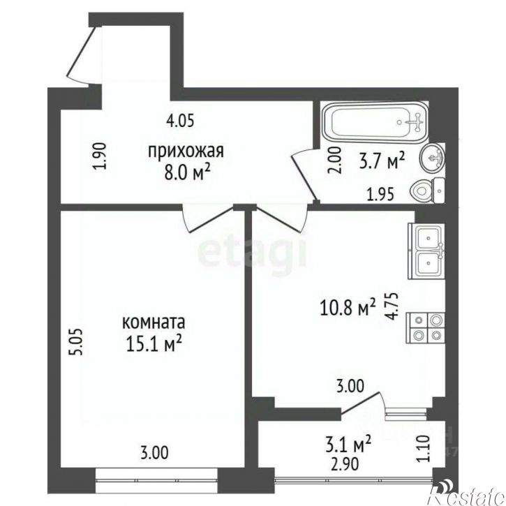 1-комн квартира ул Щедрая, 3,  д. 3