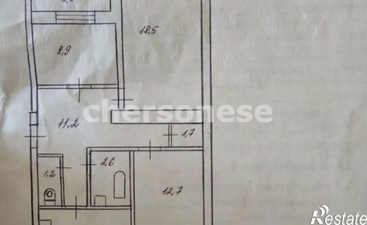 3-комн квартира Севастополь, Балаклавский район, Инкерман, улица Менжинского, 8