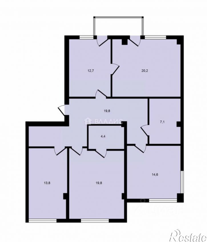 4-комн квартира Севастополь, Ялтинская улица, 7А