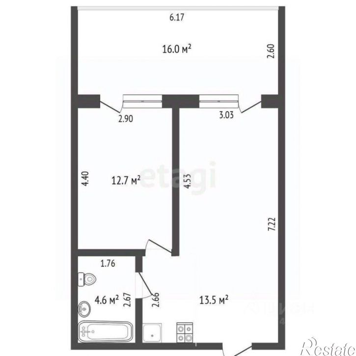 2-комн квартира ул Сигнальная, 30А 8,  д. 30А 8,  к. 8