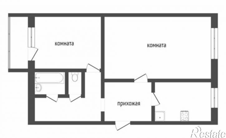 2-комн квартира Севастополь, улица Горпищенко, 139