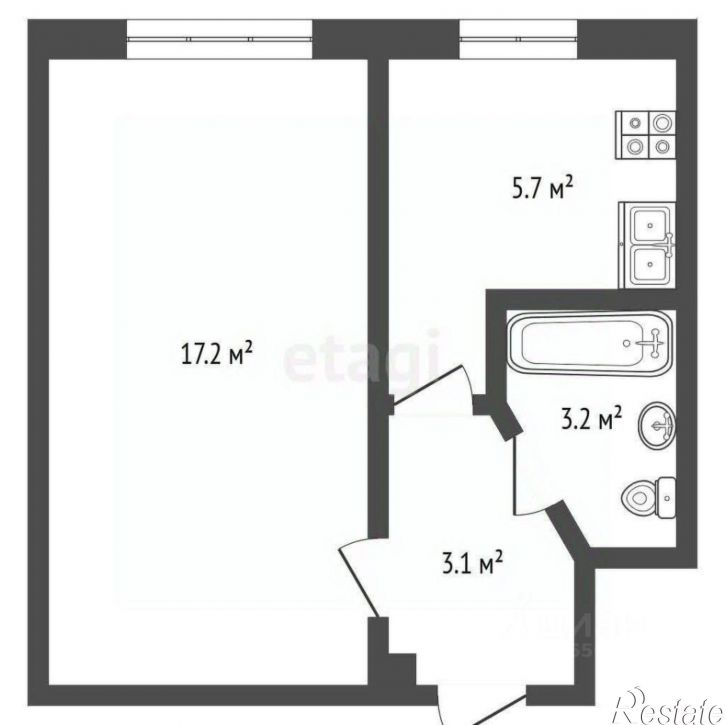 1-комн квартира Севастополь, Севастополь