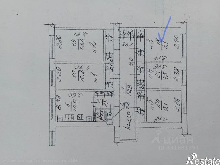 Комната Севастополь, улица Надежды Островской, 7