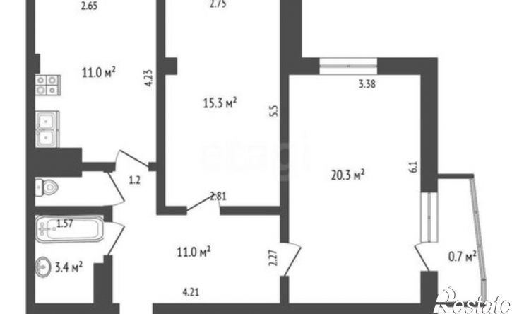 2-комн квартира Феодосия, Симферопольское шоссе, 24Е
