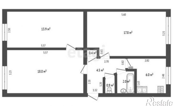 3-комн квартира Феодосия, бульвар Старшинова, 12