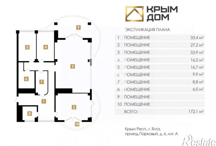 4-комн квартира Ялта г., Парковый проезд., д.6, литер А