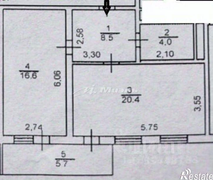 1-комн квартира Симферополь г., Ковыльная ул., д.94