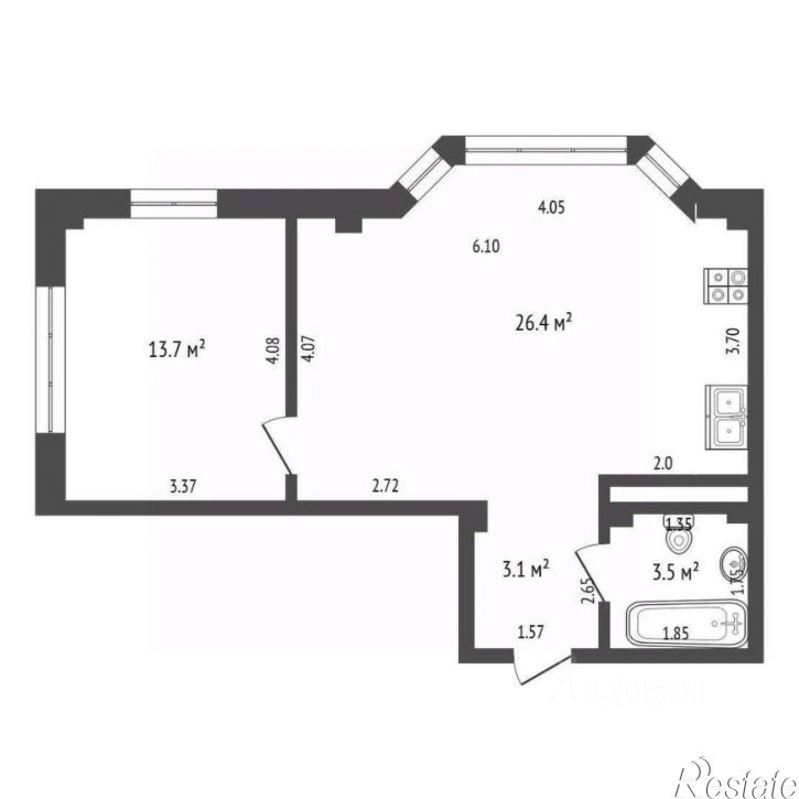 1-комн квартира ул Горького, 29,  д. 29