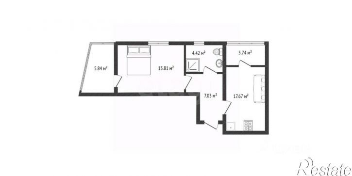 2-комн квартира Сакский район