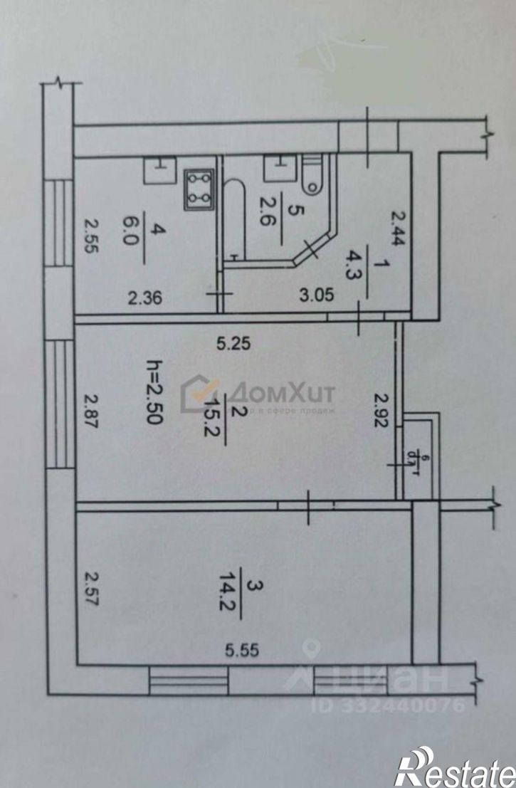 2-комн квартира Черноморский район, Черноморское пгт