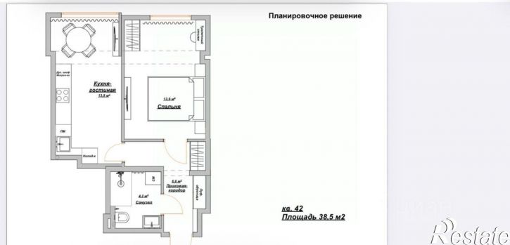 1-комн квартира Ялта г., Южнобережное ш., д.2, строение 1