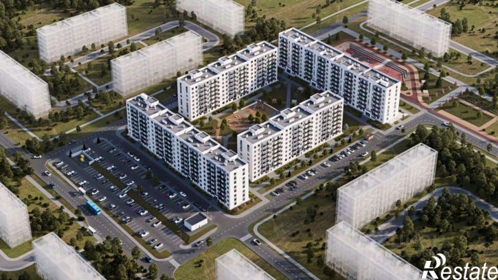 1-комн квартира в новом доме Симферопольский район, село Мирное