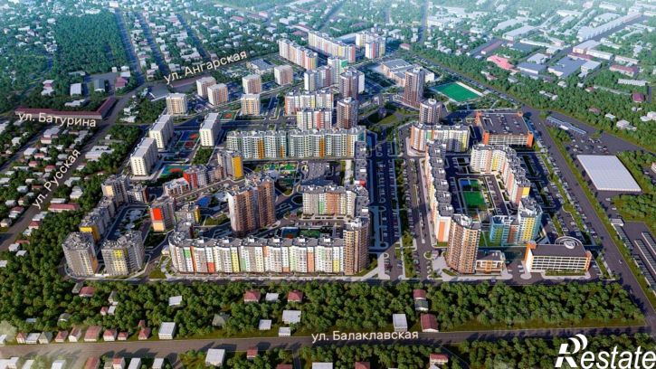 2-комн квартира в новом доме Симферополь, улица Батурина, 147