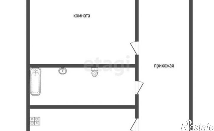 1-комн квартира ул Портовая, 35,  д. 35