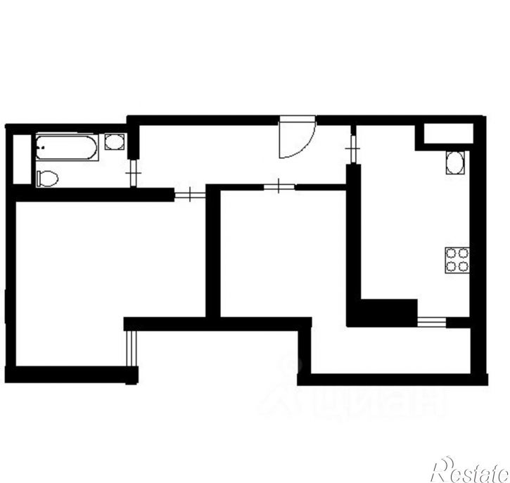 2-комн квартира ул Парковая, 12,  д. 12