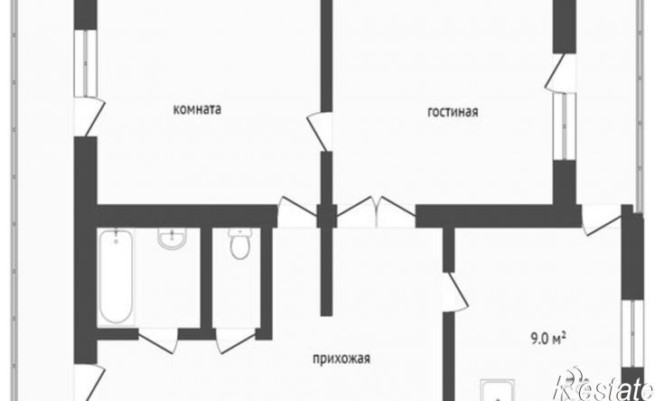 2-комн квартира пр-кт Октябрьской революции, 23/3,  д. 23/3