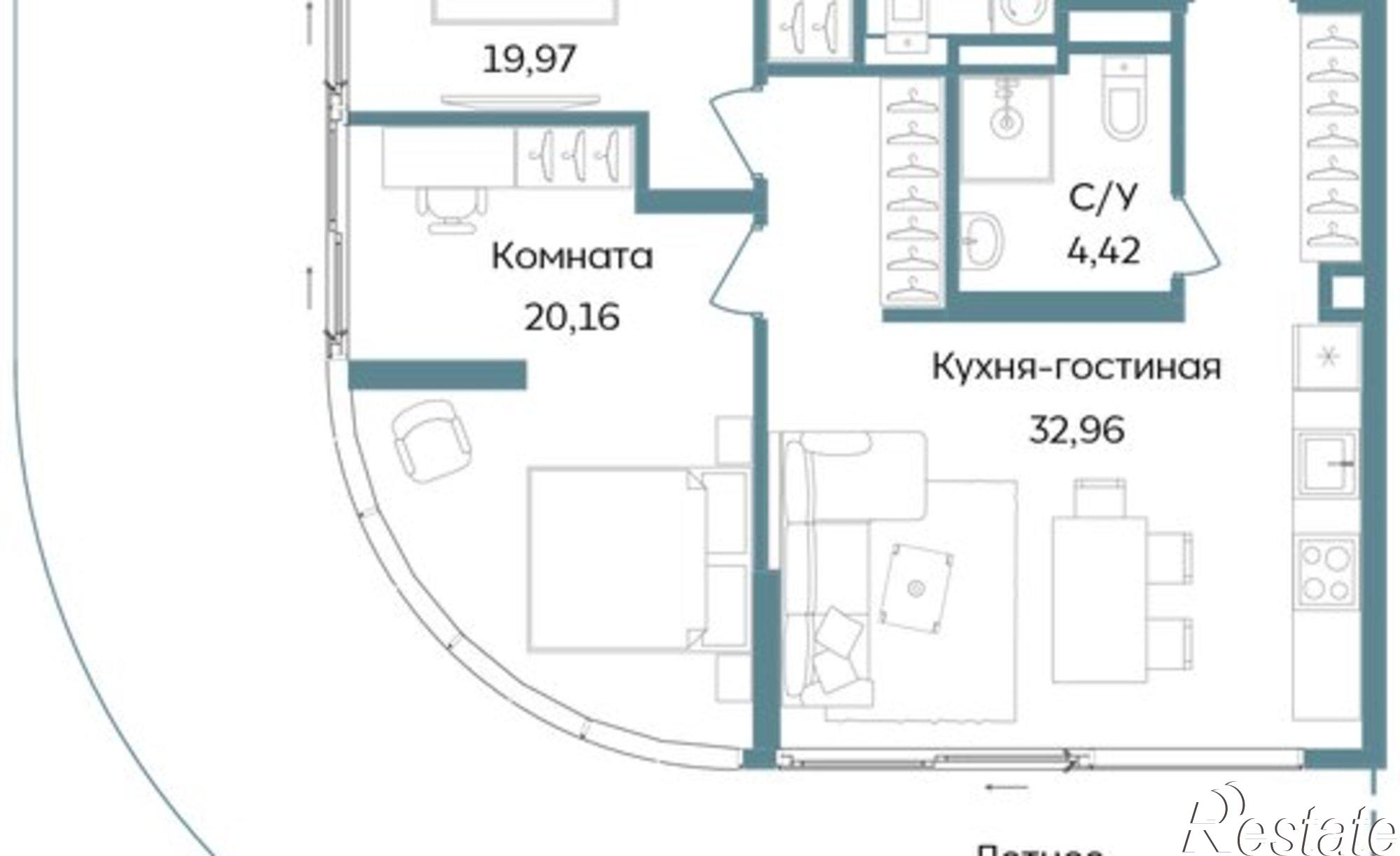 Купить квартиру за 48 104 600 рублей на Саки