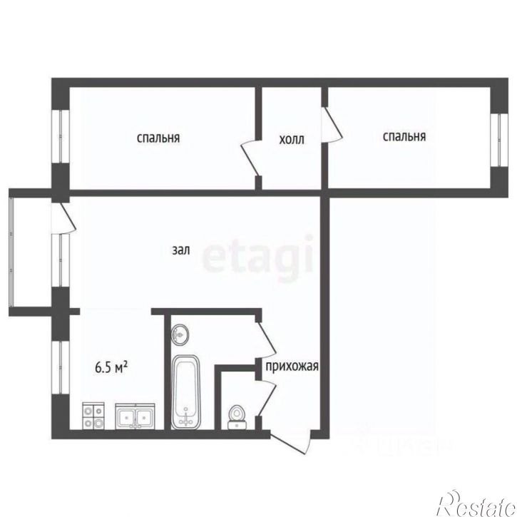 3-комн квартира ул Героев Бреста, 3,  д. 3