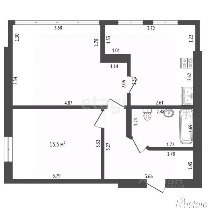 2-комн квартира ул Челнокова, 12/3,  д. 12/3