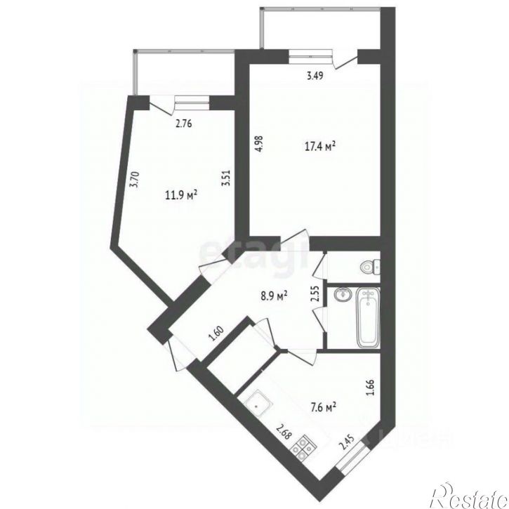 2-комн квартира ул Фрунзе, 56,  д. 56