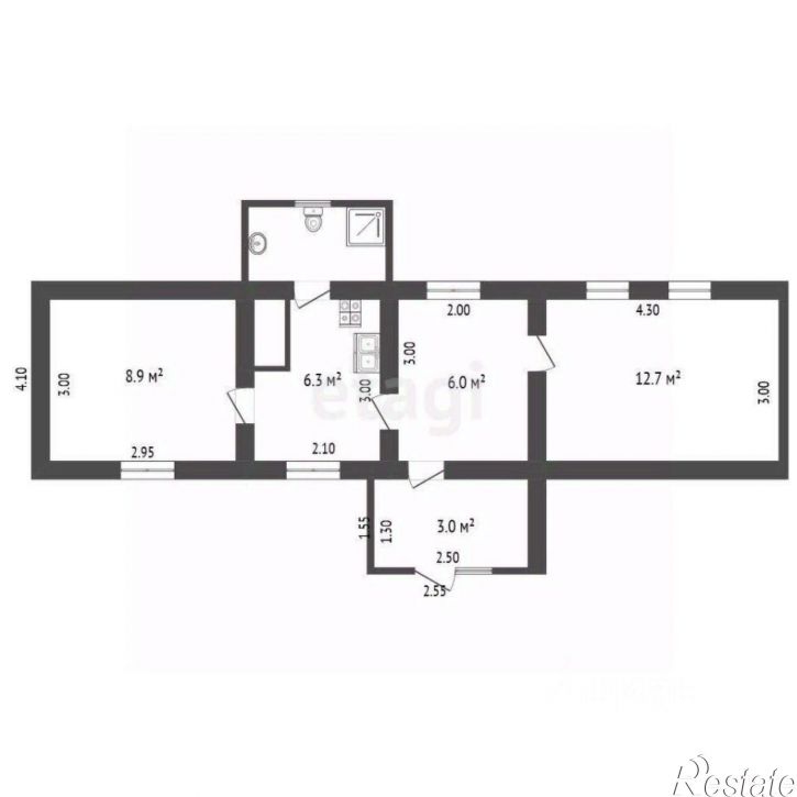 2-комн квартира ул Партизанская, 29,  д. 29