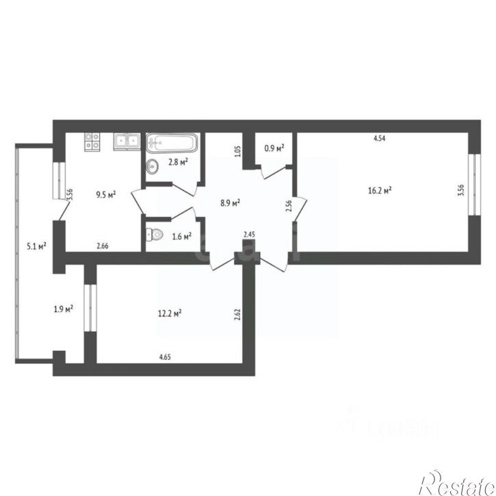 2-комн квартира ул Героев, 8,  д. 8