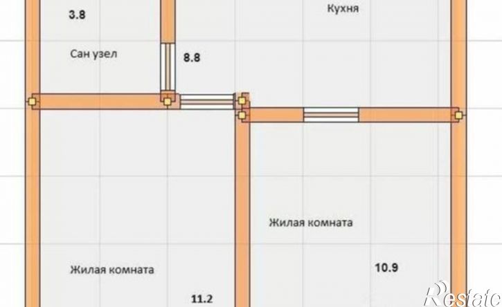 2-комн квартира Евпатория, улица Конституции, 36