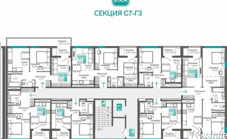 3-комн квартира в новом доме Симферополь, Киевский район, микрорайон Крымская Роза