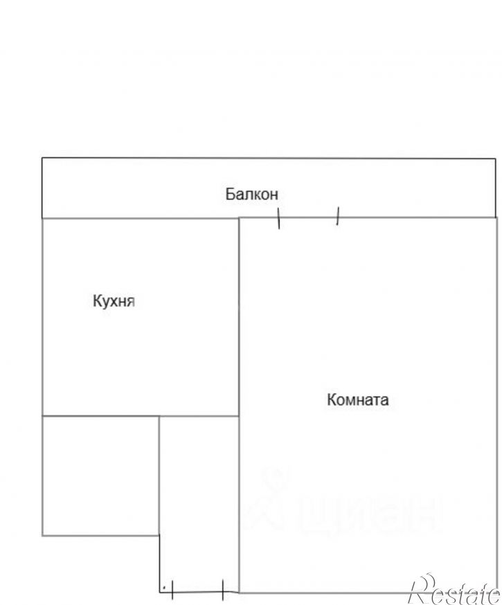 1-комн квартира Ленинский, улица Луначарского, 28