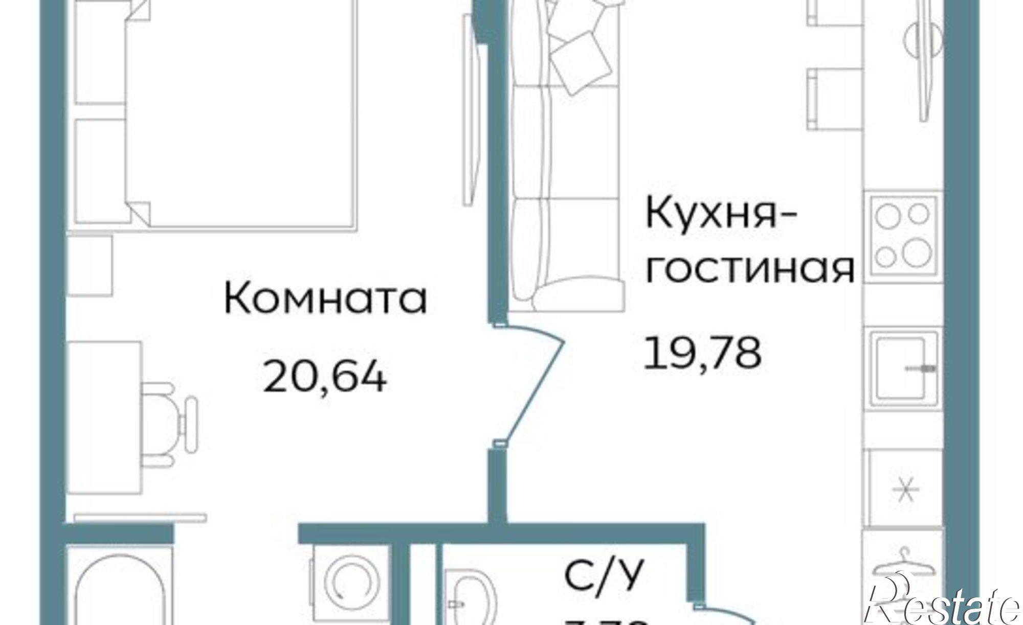 Купить квартиру за 18 827 100 рублей на Саки