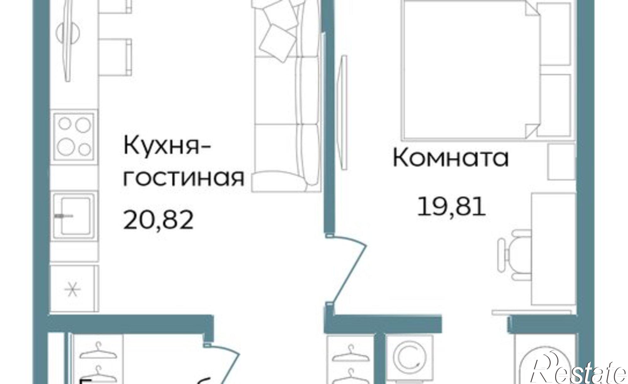 Купить квартиру за 17 742 900 рублей на Саки