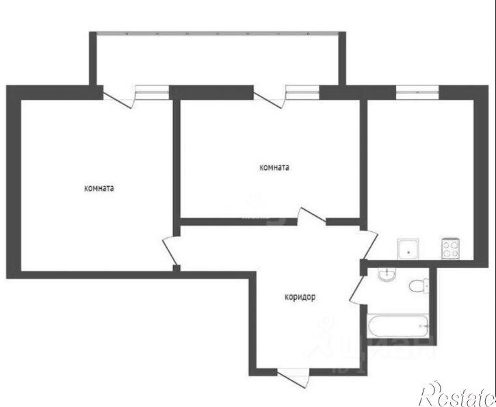 2-комн квартира пр-кт Генерала Острякова, 250а,  д. 250а