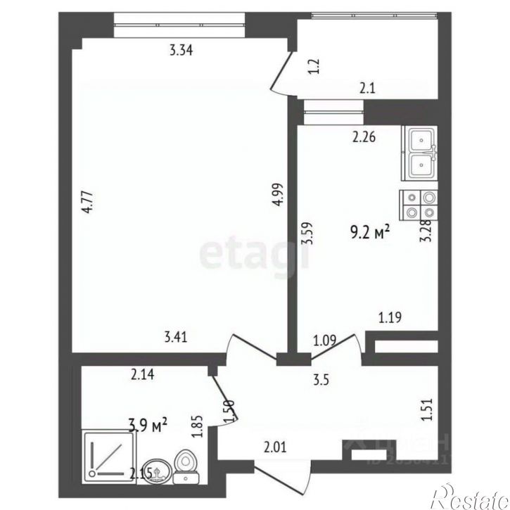 1-комн квартира Севастополь, Севастополь, улица Токарева, 18в