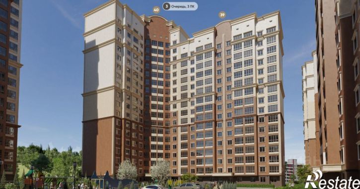 1-комн квартира в новом доме Симферопольский район, село Мирное