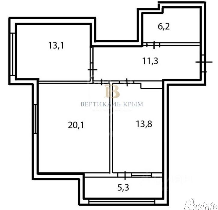 2-комн квартира Ялта г., Красноармейская ул., д.36Б, к.3