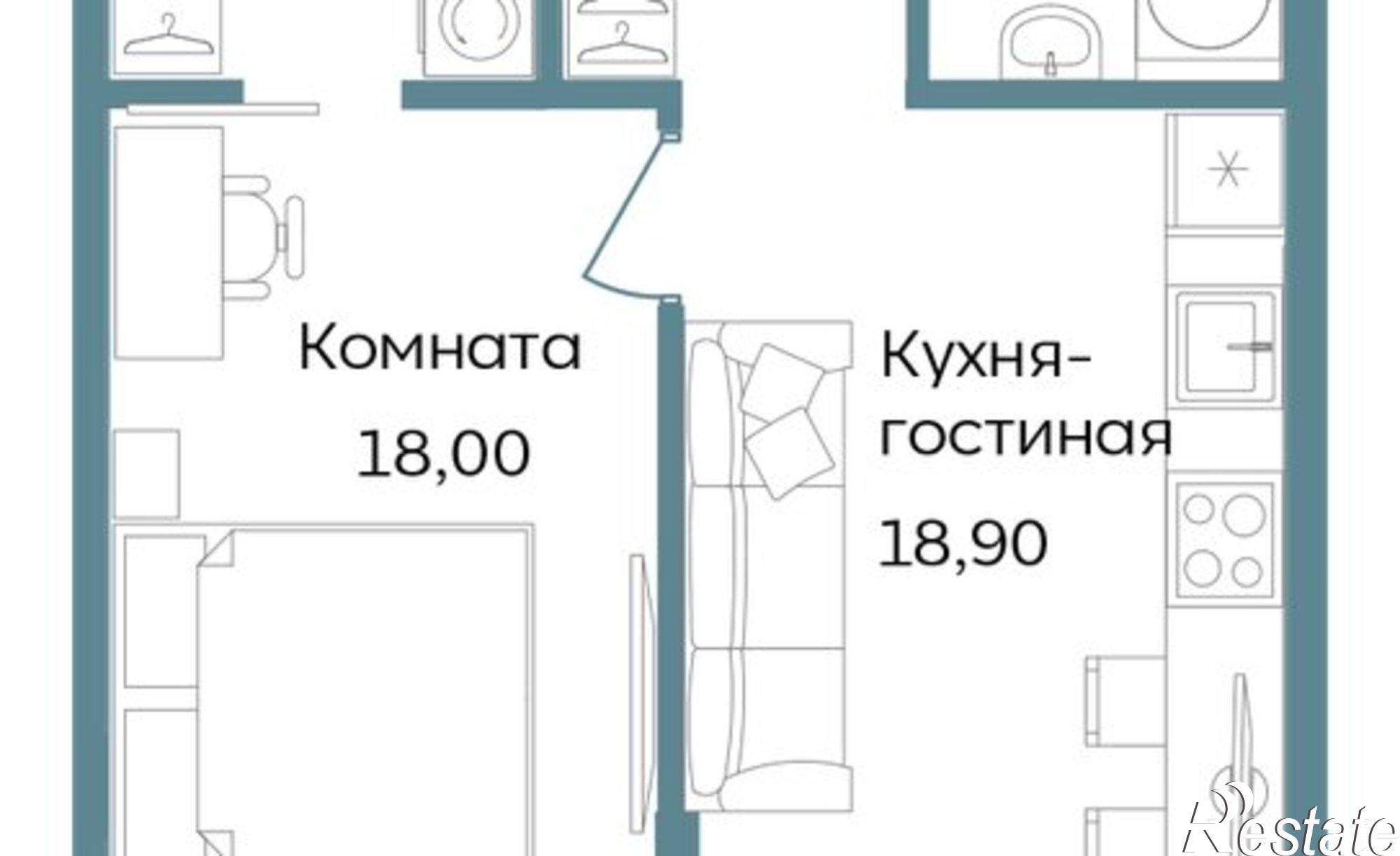 Купить квартиру за 18 996 600 рублей