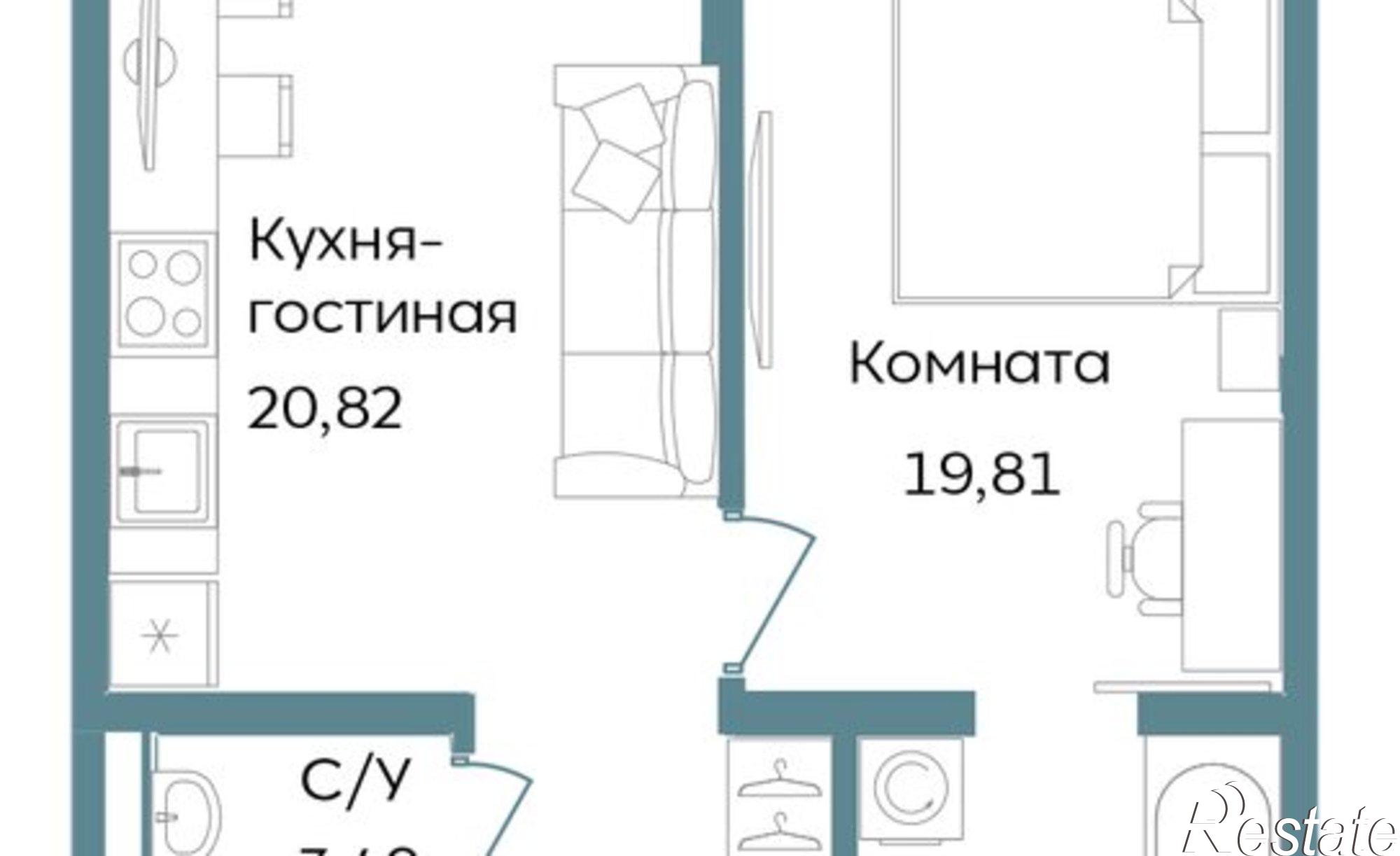 Купить квартиру за 18 625 700 рублей