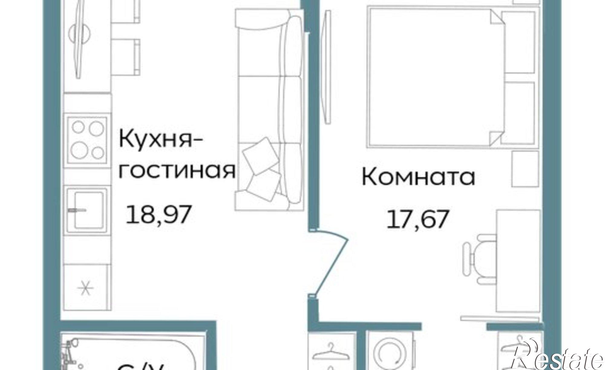 Купить квартиру за 17 304 700 рублей