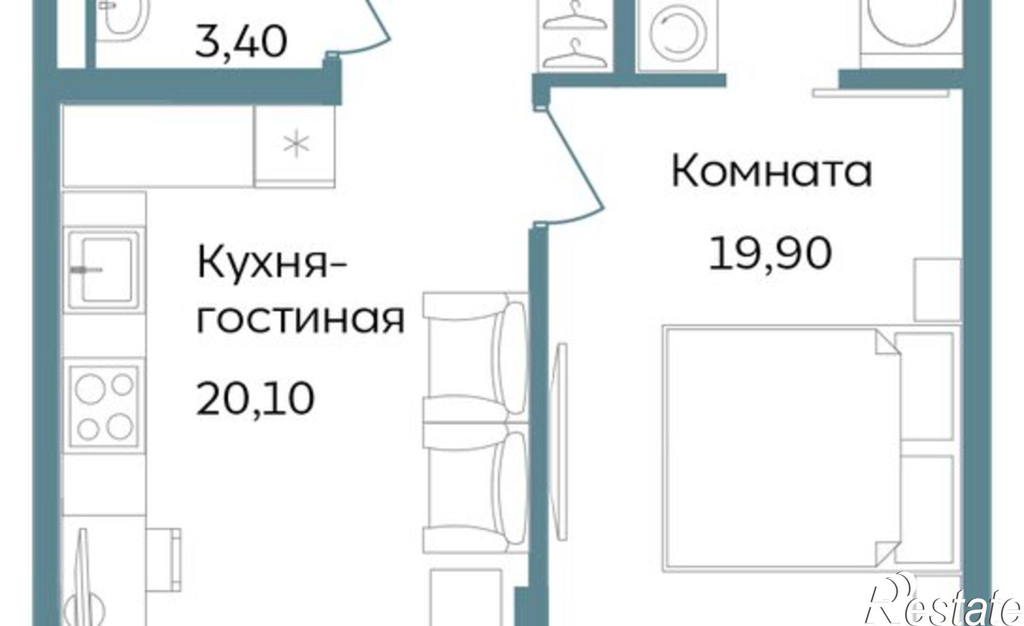 Купить квартиру за 19 104 300 рублей