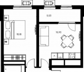 2-комн, 68 кв м, этаж 6/8 Саки, Историческая улица