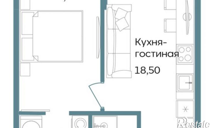 1-комн квартира в новом доме