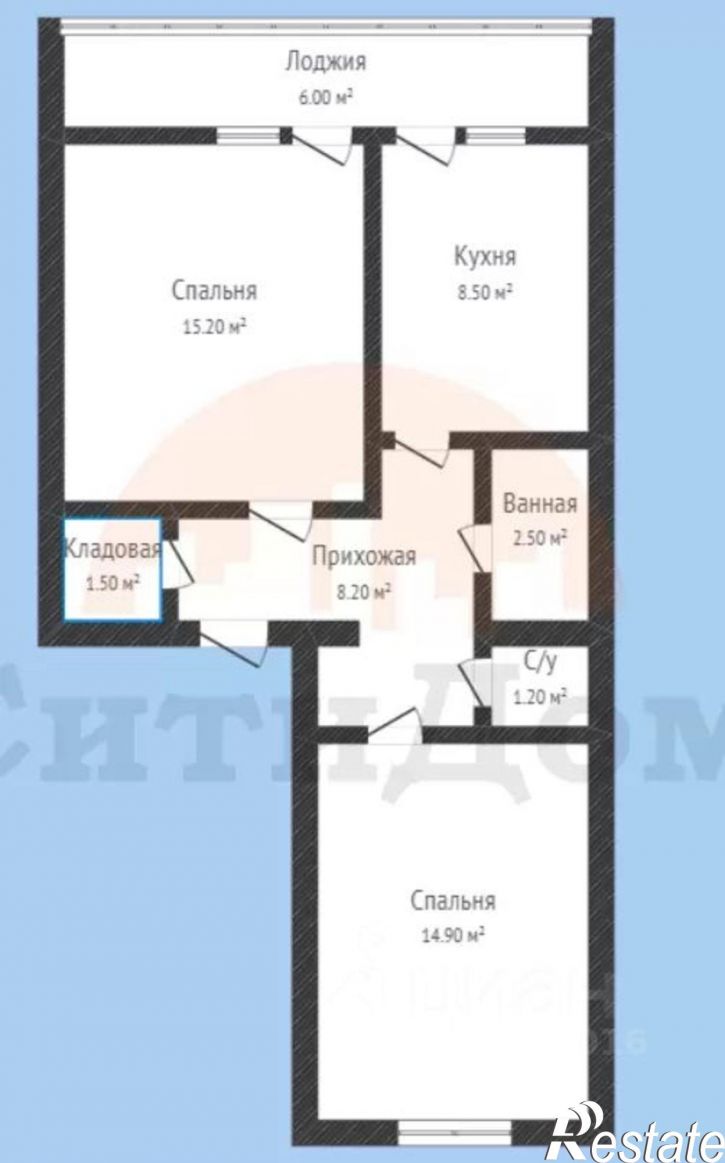2-комн квартира ул Гагарина, 2А,  д. 2А