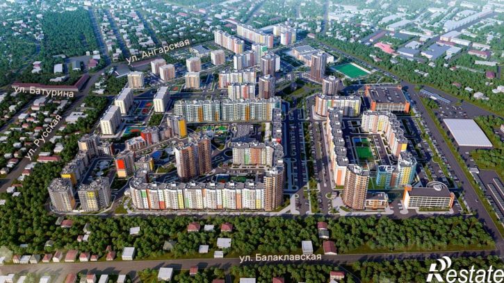 1-комн квартира в новом доме Симферополь, улица Батурина