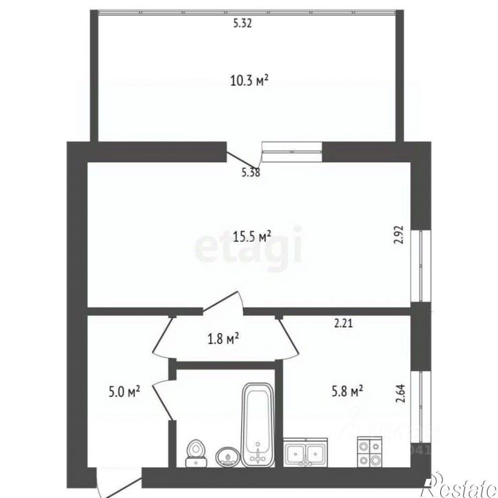 2-комн квартира ул Крестовского, 27,  д. 27