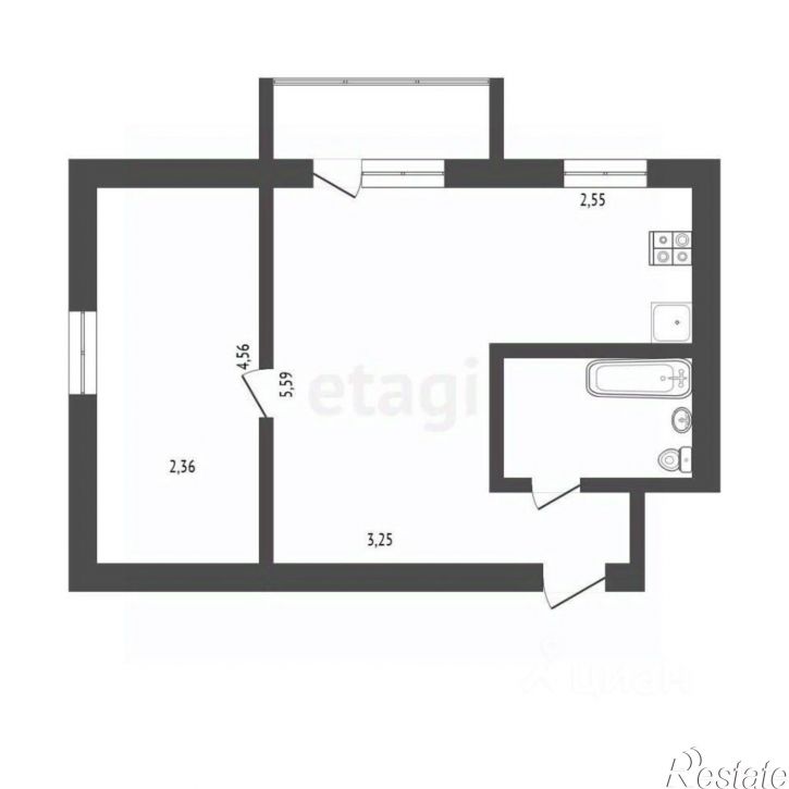 2-комн квартира Севастополь, Севастополь, Киевская улица, 18