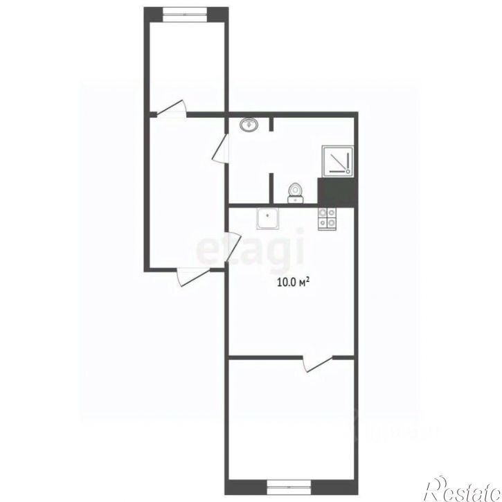 2-комн квартира пр-кт Генерала Острякова, 3,  д. 3