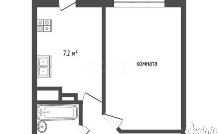 1-комн квартира Евпатория, улица Конституции, 34