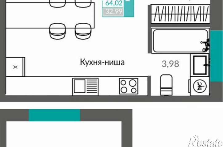 1-комн квартира в новом доме Севастополь, ЖК Видный