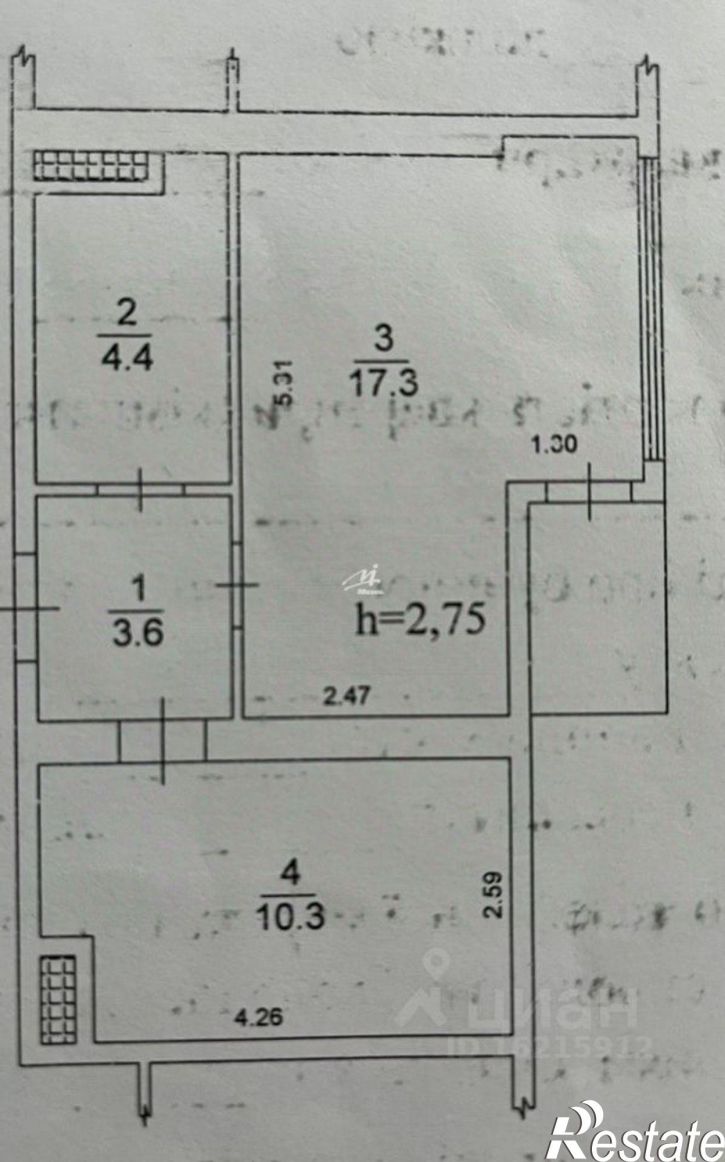 1-комн квартира Гагаринский район, Античный пр-кт., д.66